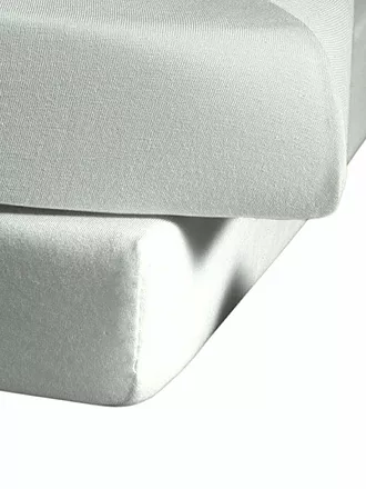 FLEURESSE | Drap-housse en jersey 180x200cm (Argent) | 